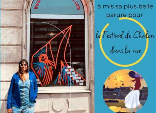 La boutique de la méthode Guillarme à mis sa plus belle parure pour le festival de Chalon dans la rue