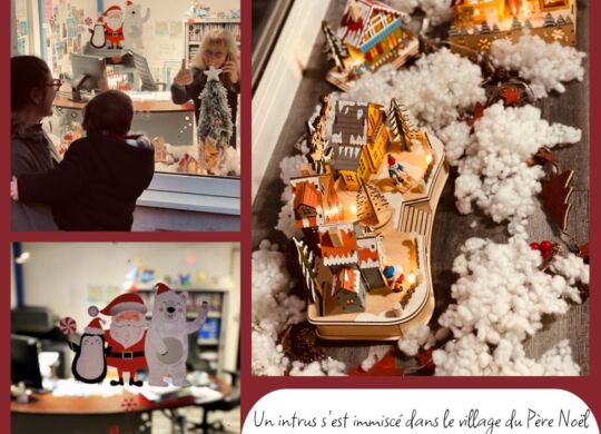 Un intrus’est imisé dans le village du Père Noël serez-vous le dénicher